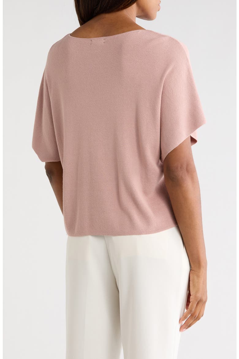 Short Sleeve Crop Sweater, Alternate, color, FAWN