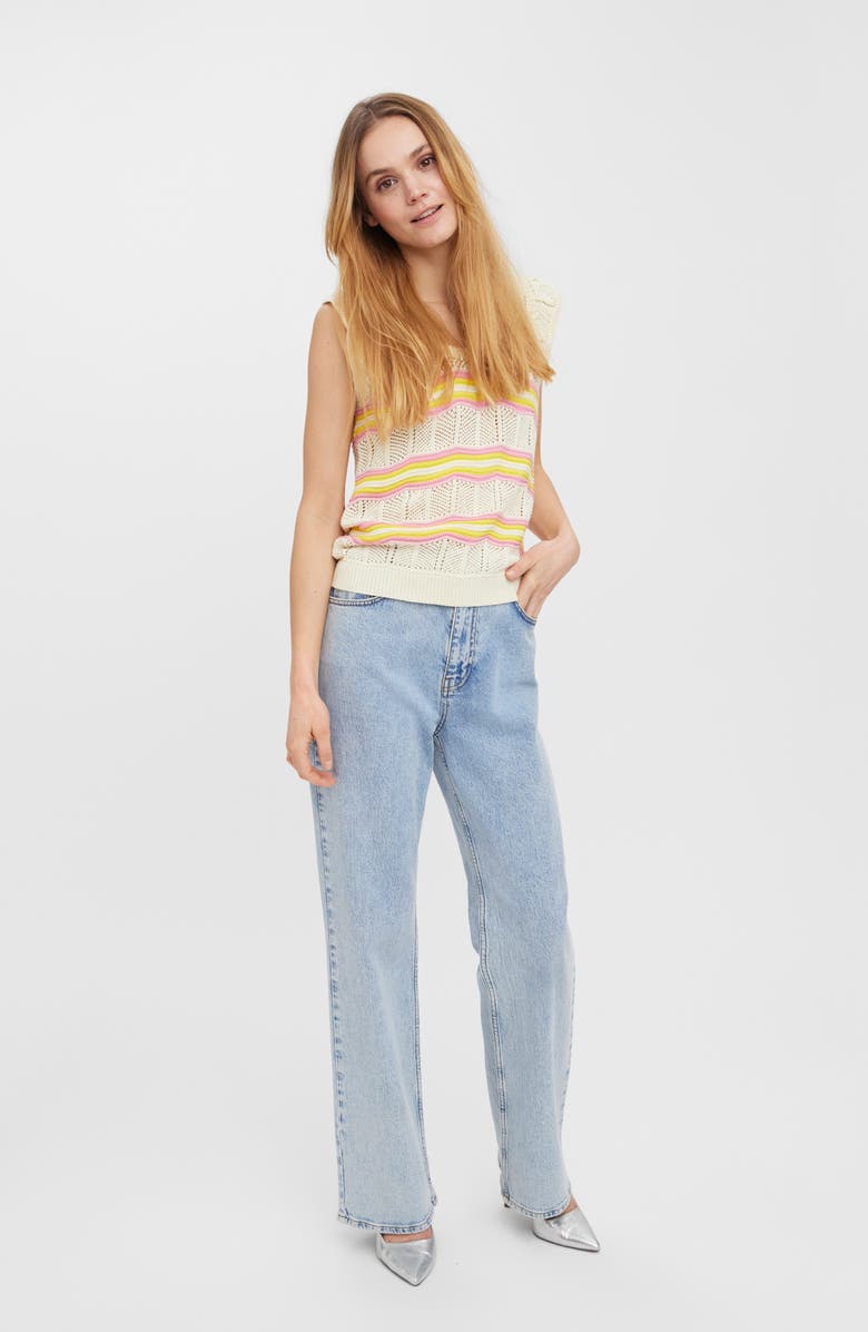 VERO MODA Mina Crochet Sweater, Alternate, color,