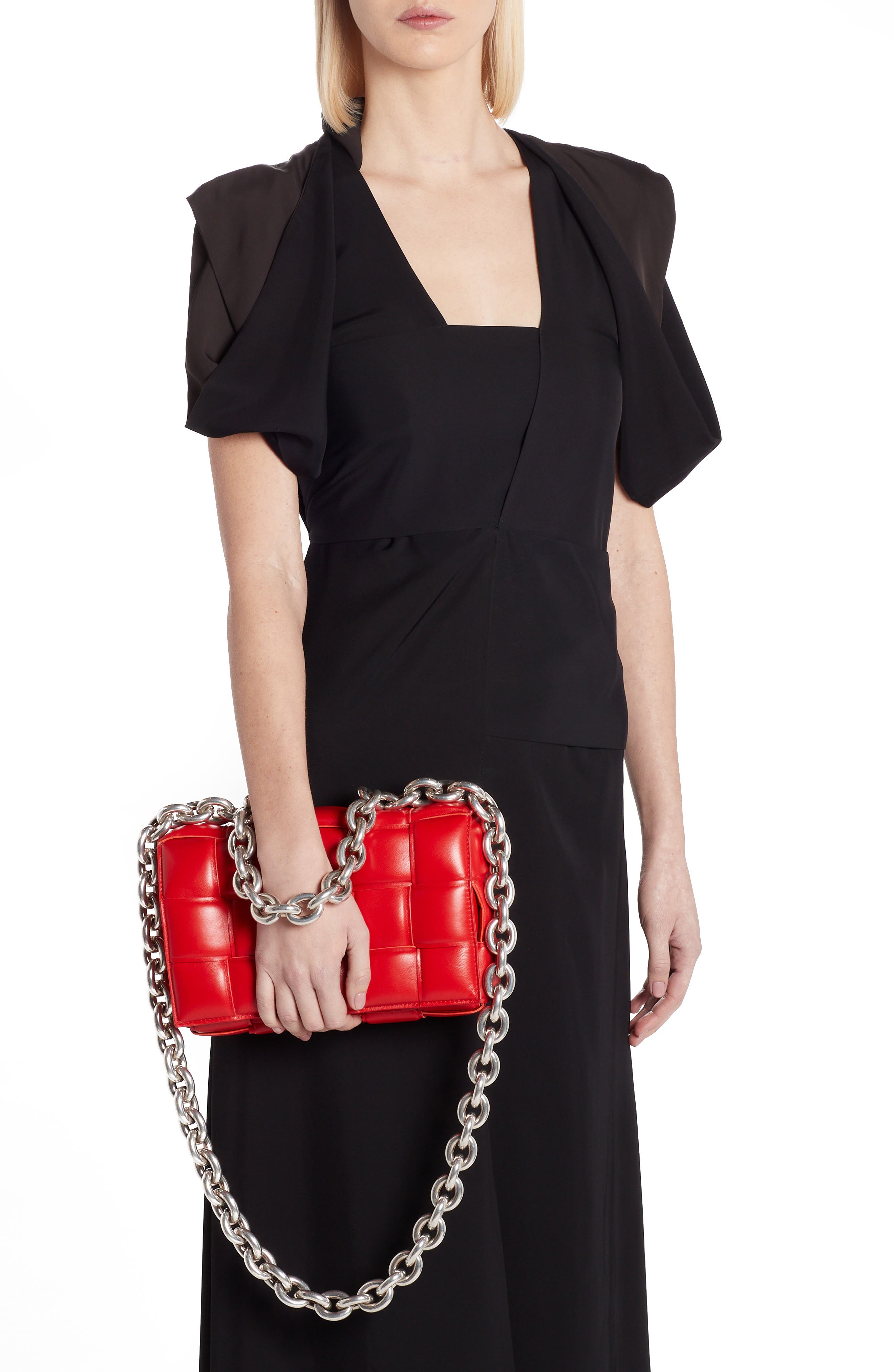 The Chain Cassette Bag, Alternate, color, NAIL POLISH/ SILVER