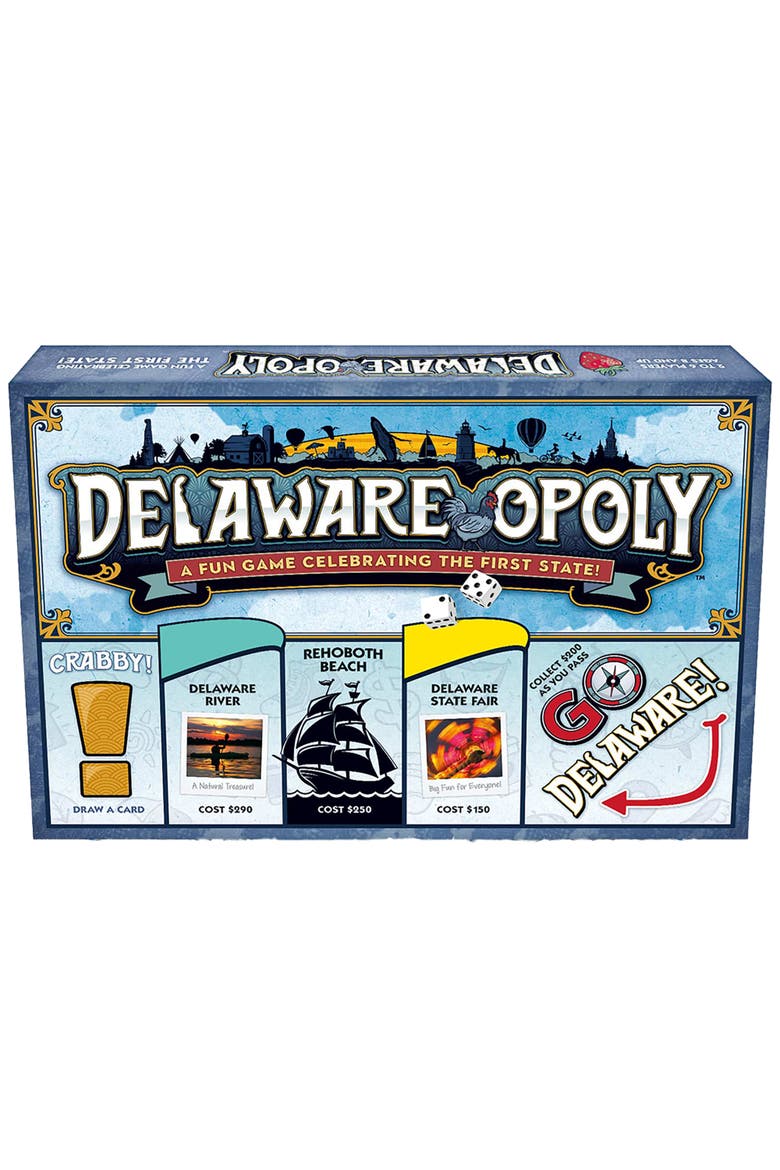 Delaware Opoly Board Game, Main, color, Multicolored
