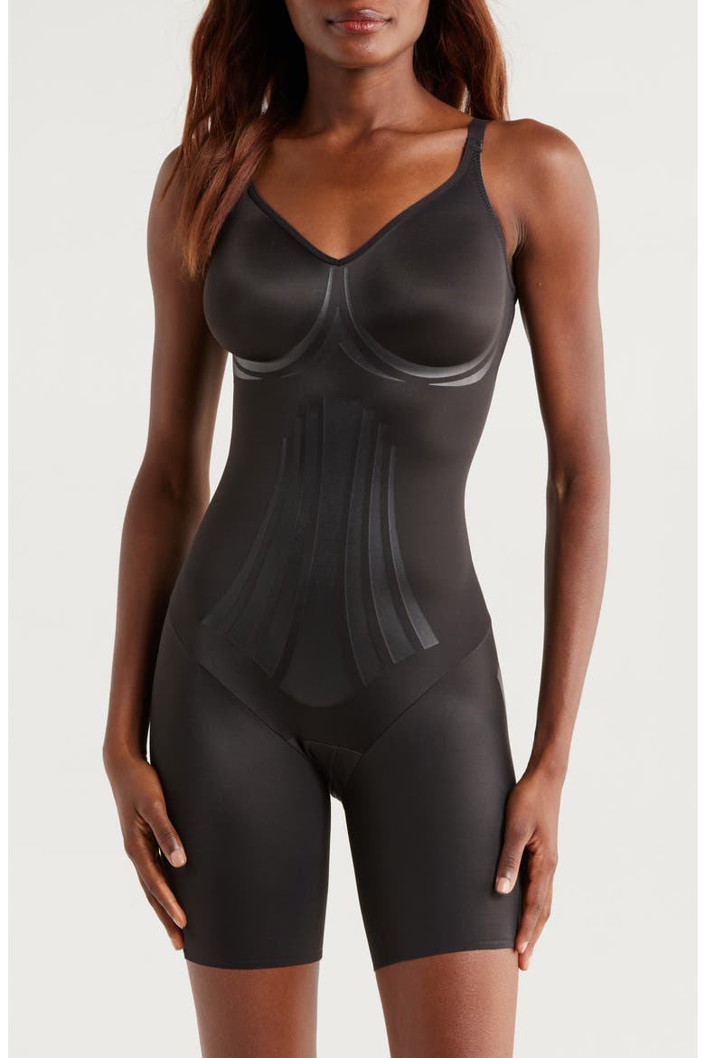 Modern Miracle Shaping Bodysuit, Main, color, BLACK
