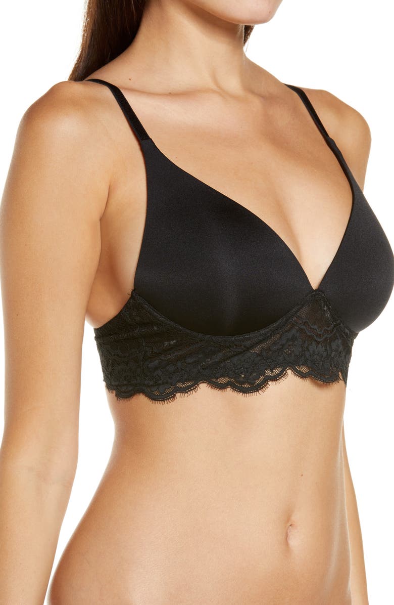 Hunkemöller Chloe Lace Trim Wireless Bra, Alternate, color,