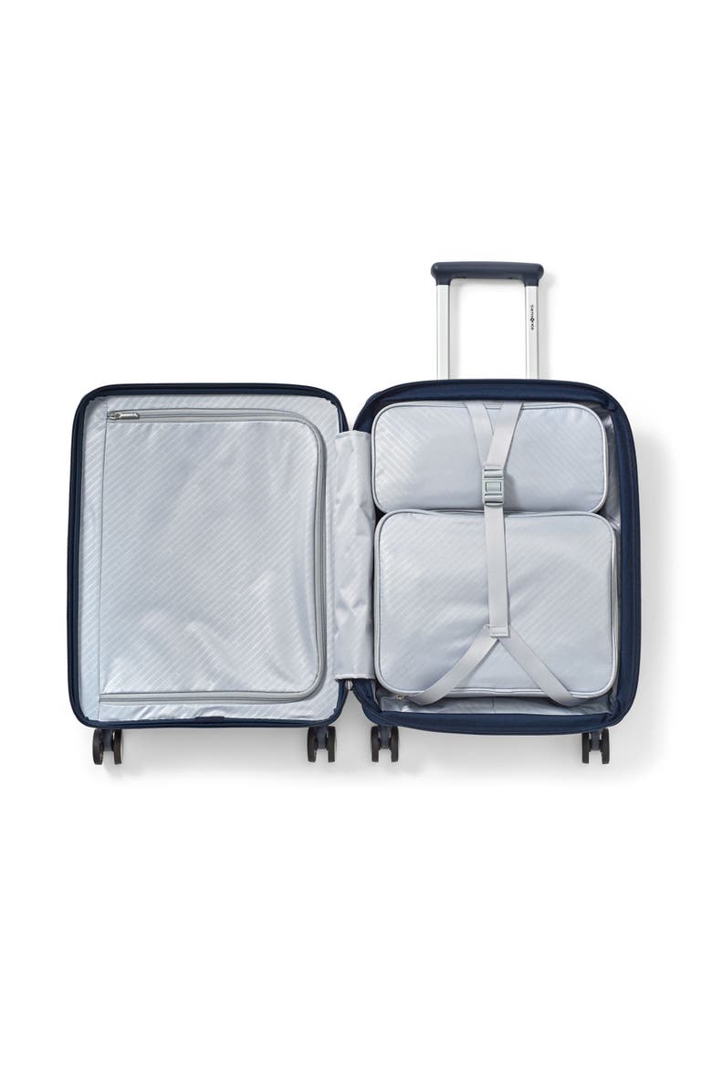 Paralux Expandable 22" Carry On Spinner Luggage, Alternate, color, Midnight Navy