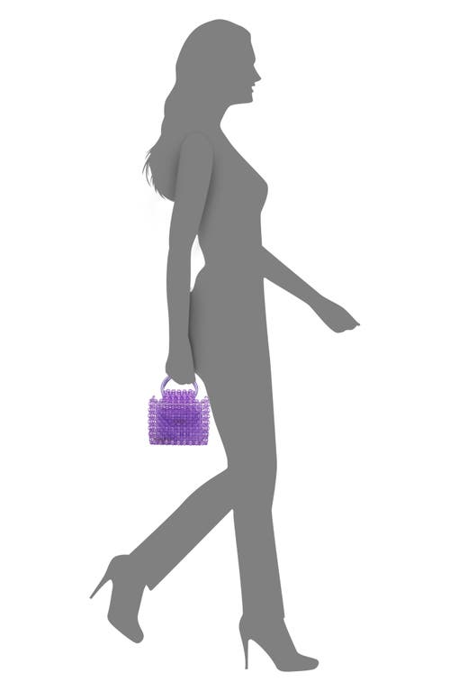 Nina Nylie Top Handle Bag In Purple