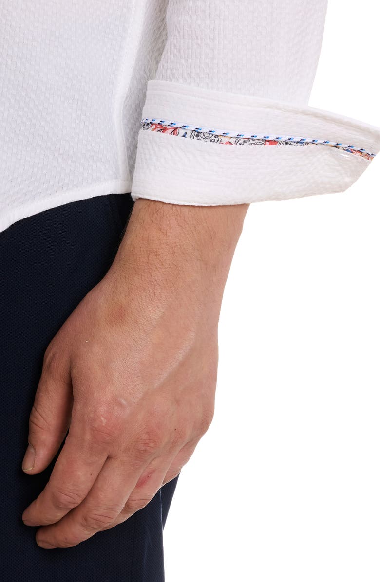 Robert Graham Reid Basket Weave Button-Up Shirt, Alternate, color,