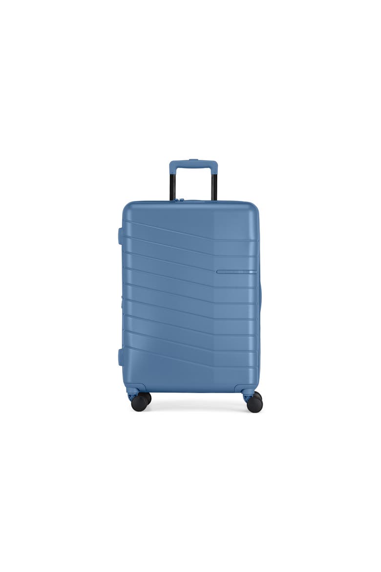 Munich Hardside Medium Luggage with Expansion, Main, color, Blue