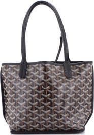 Pre-Owned Goyard Anjou Reversible Tote Coated Canvas Mini