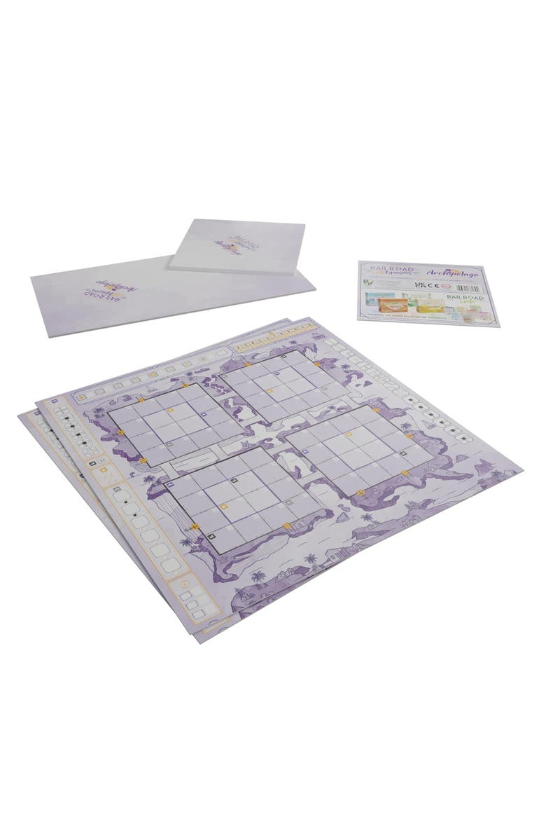 Horrible Guild Railroad Ink Challenge Archipelago Boards Set 1 to 4 Players | 20 Minutes | Ages 8+, Alternate, color, Multicolored