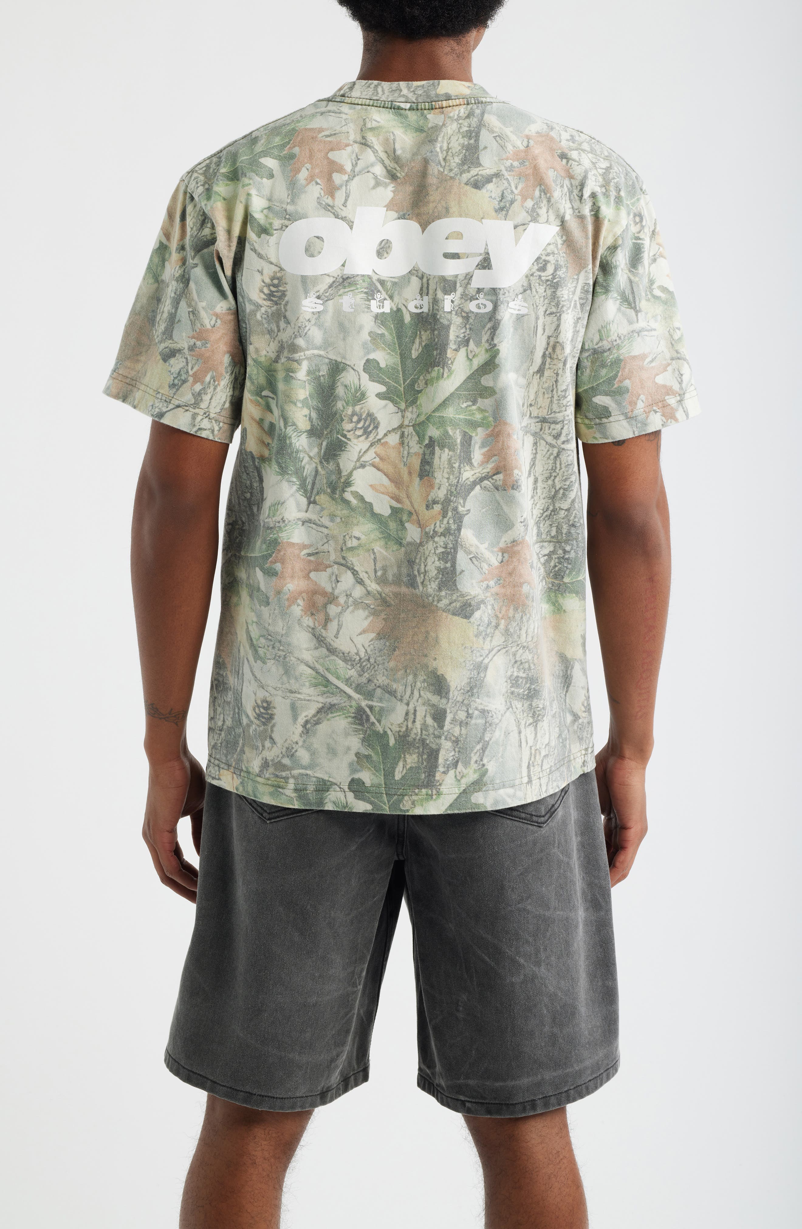 Get Up Leaf Print Cotton T-Shirt - image 2