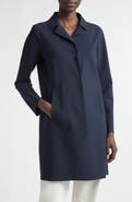 Herno Snap Front Performance Scuba Knit Coat