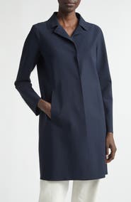 Herno Snap Front Performance Scuba Knit Coat