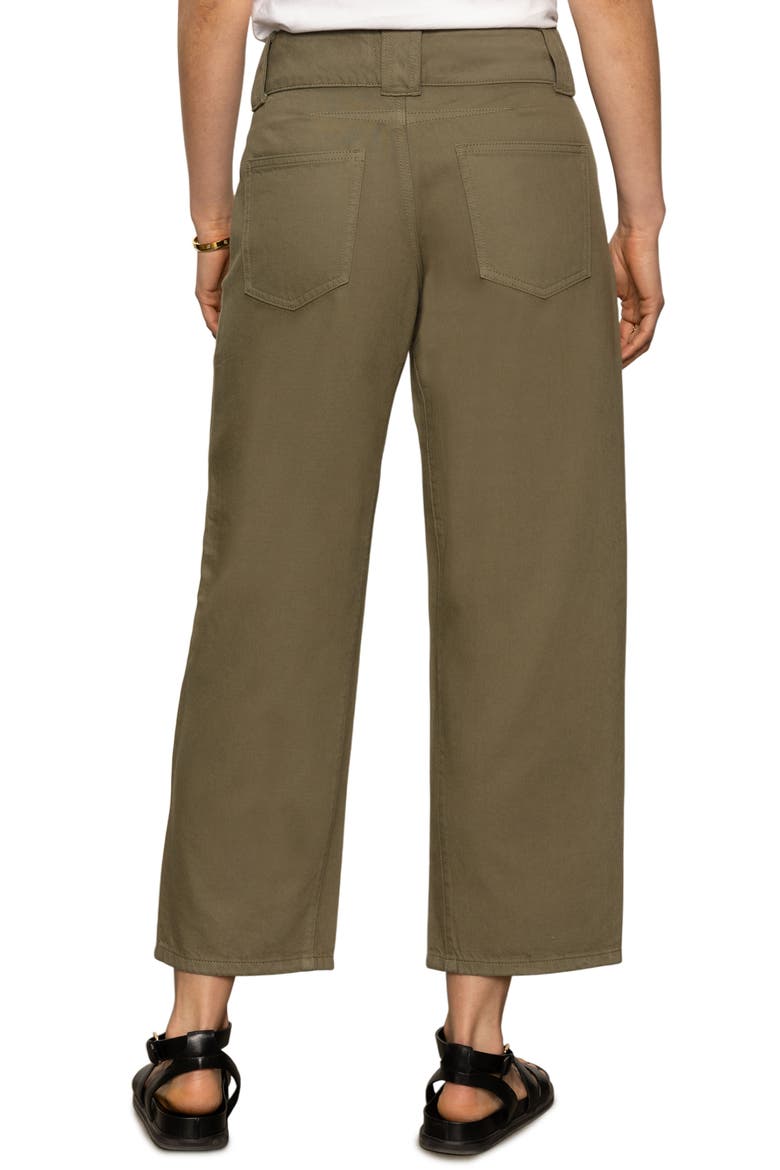 Side Car High Waist Ankle Barrel Jeans, Alternate, color, BURNT OLIV