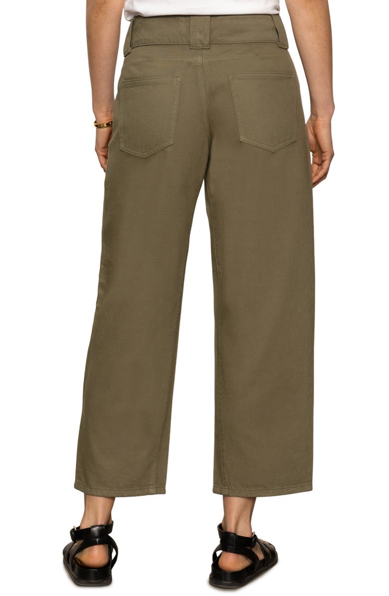 Sanctuary Side Car High Waist Ankle Barrel Jeans, Alternate, color, Burnt Oliv