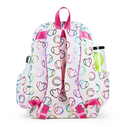 Ame & Lulu Little Love Tennis Backpack In White