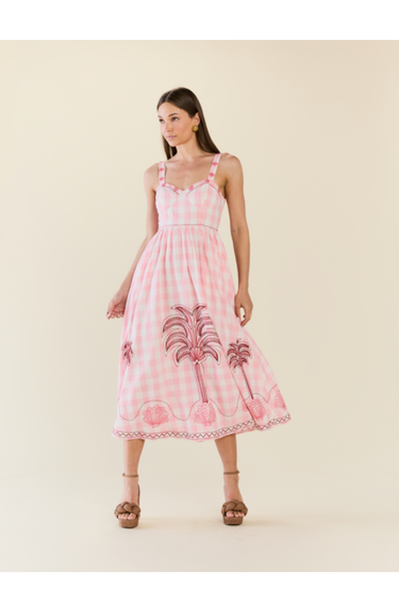 Eddy Charli Dress x Charli Evans, Main, color, Pink Sands Gingham