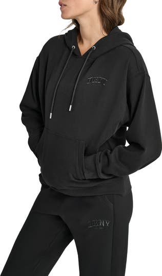 ダナキャランニューヨーク Dkny 【 Embroidered Varsity Hoodie Womens Women 】 レディース DKNY Varsity Embroidered Logo Fleece Hoodie | Nordstromrack