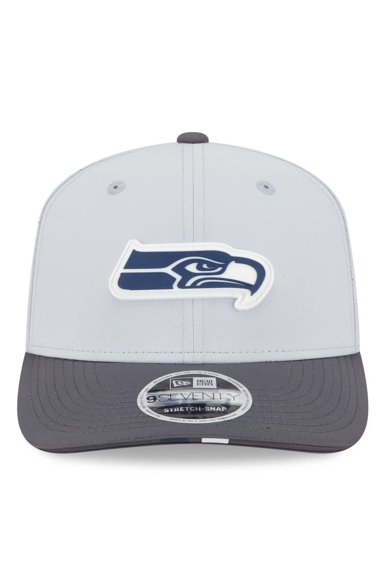 New Era Men's New Era Gray/Graphite Seattle Seahawks 2025 NFL Training Camp 9SEVENTY Adjustable Hat, Alternate, color, Gray
