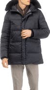 GORSKI Men's Apres-Ski Parka, Detachable Toscana Lamb Hood Trim