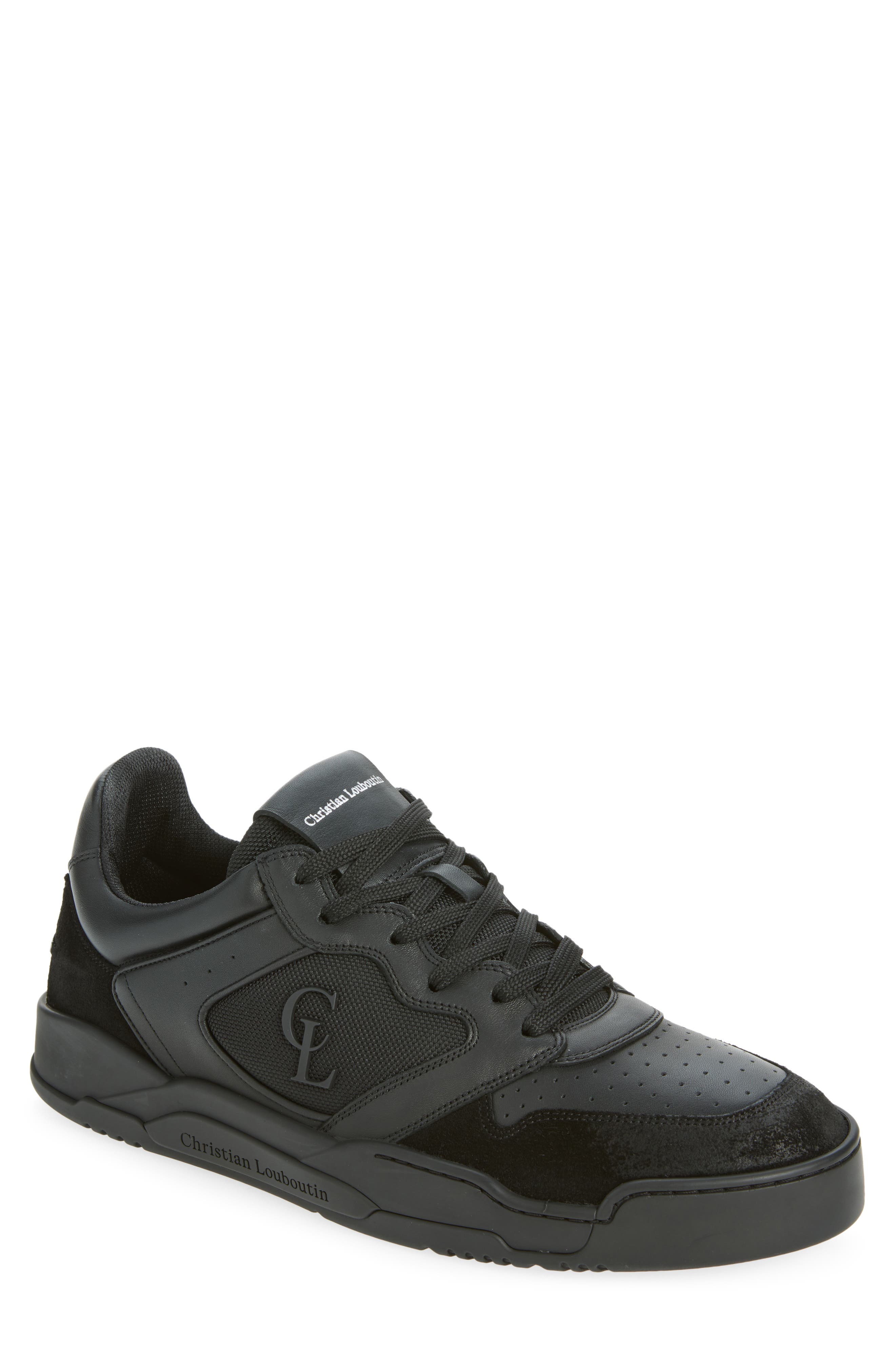 Basketball 1 Retro Sneaker, Main, color, BK01 - BLACK