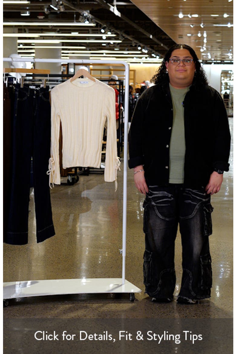 Bow Cuff Rib Sweater video