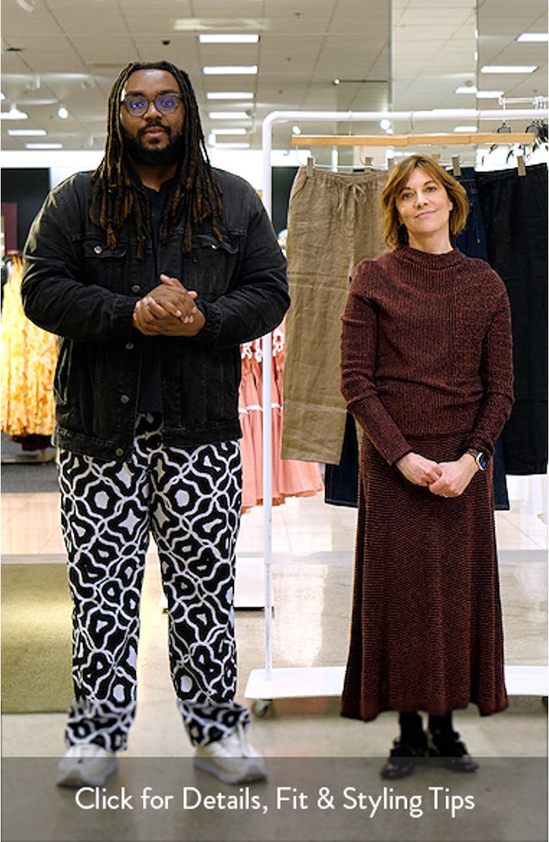 Pixel Knit Funnel Neck Sweater, sales video thumbnail