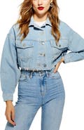 Topshop Crop Denim Jacket