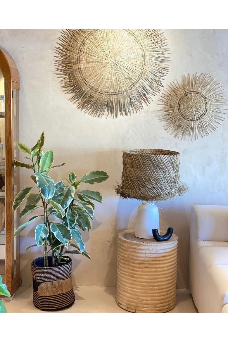 M'Mawa Woven Wall Basket Art, Alternate, color, Natural - Small
