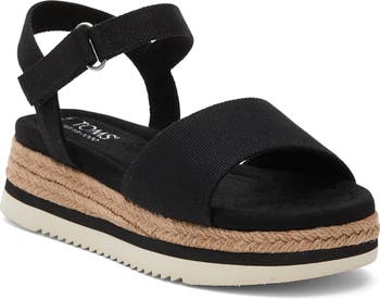 Kids' Diana Ankle Strap Espadrille Platform Wedge Sandal