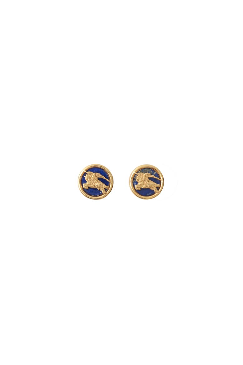Knight Coin Earrings, Main, color, Gold/blue