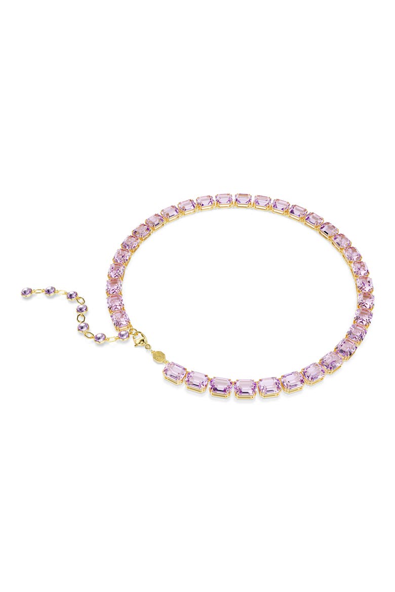 Millenia Crystal Tennis Necklace, Alternate, color, PURPLE