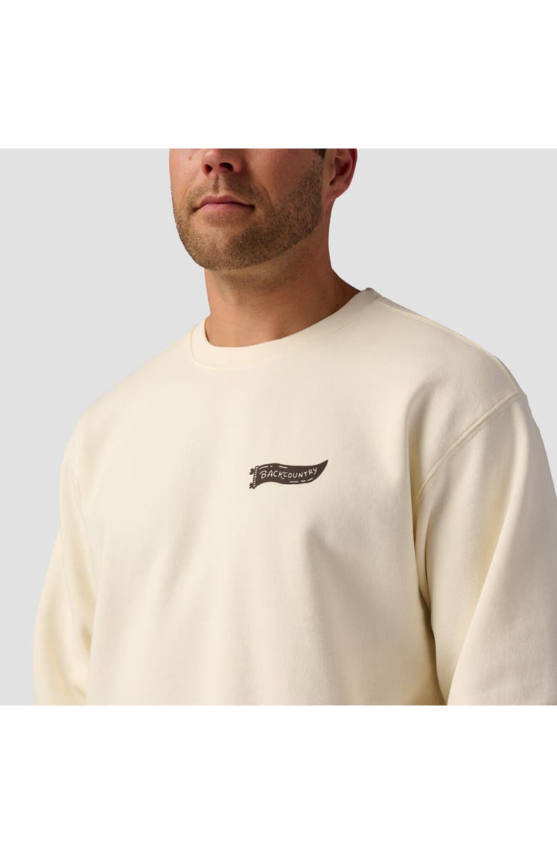 Backcountry Washington Dc Poster Crew Sweatshirt, Alternate, color, Vintage White