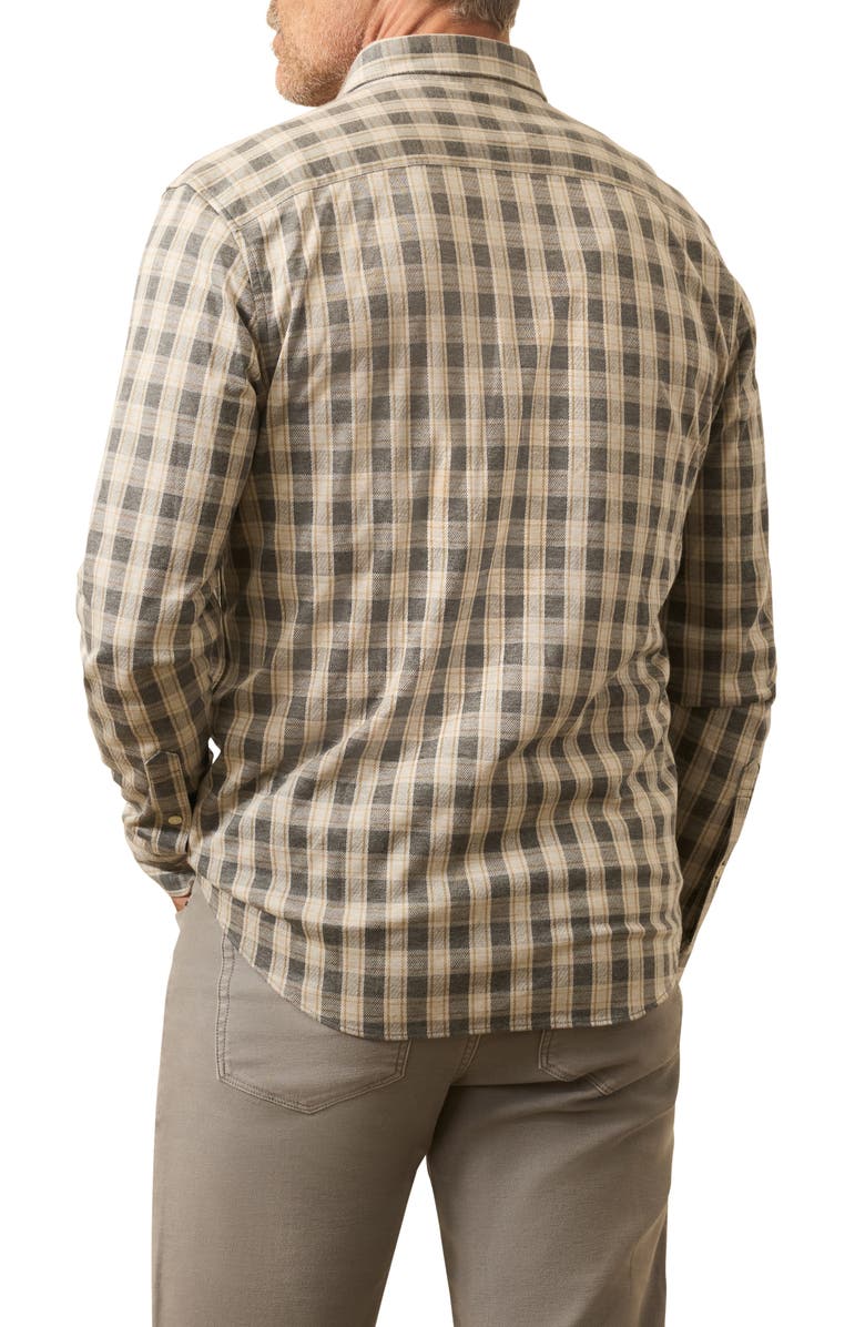 Faherty Coastline Knit Button-Down Shirt, Alternate, color, Valley Grounds Plaid