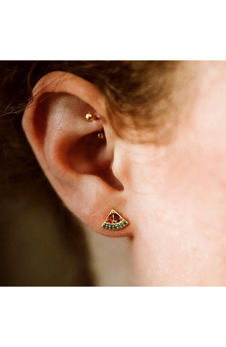 Ivy & Pearl Co. The Rafah Heirloom Petite Studs, Alternate, color, Gold