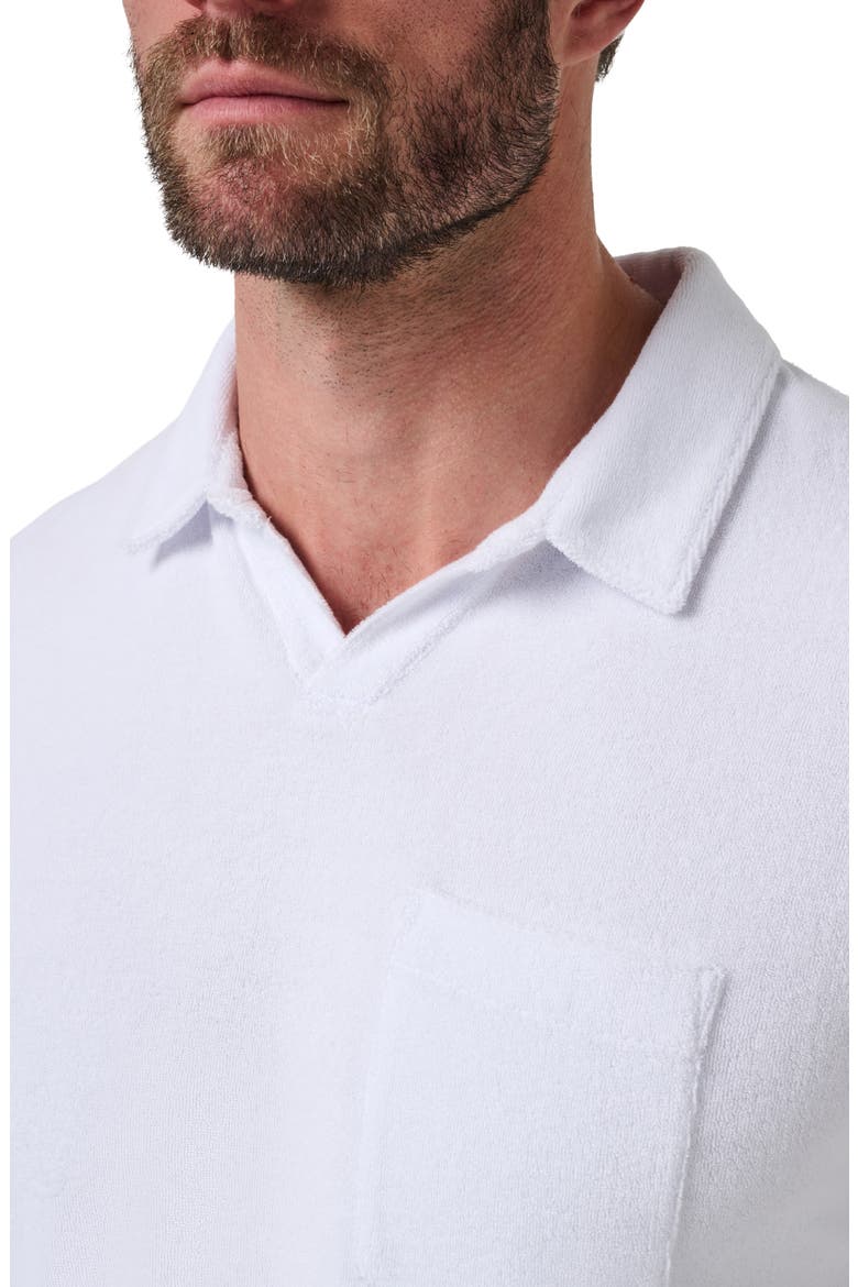Beach Club Terry Popover Polo, Alternate, color, WHITE