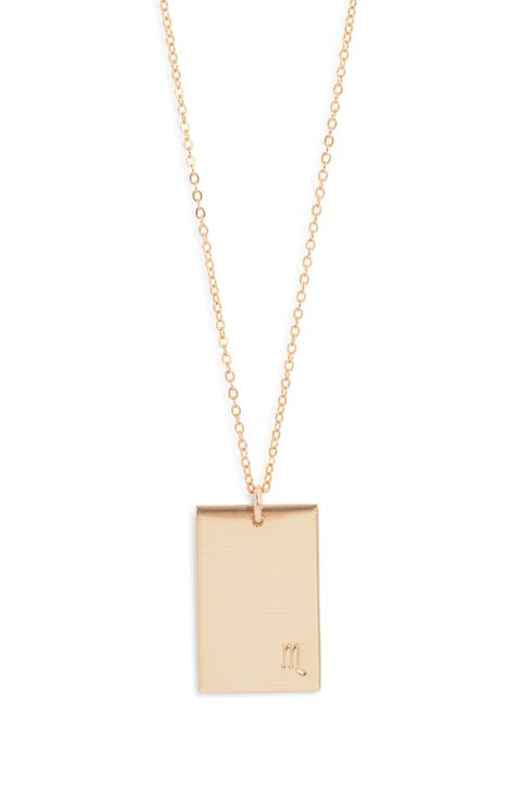 Goldie Zodiac Pendant Necklace