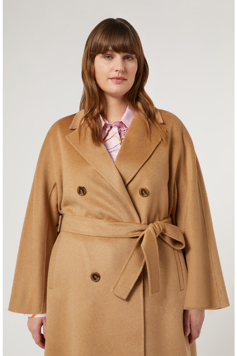Bratto Double Faced Virgin Wool Trench Coat, Alternate, color, CAMEL