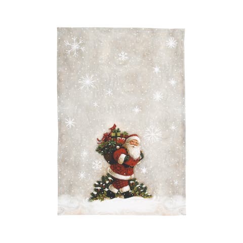 Woodland Santa Printed Towel