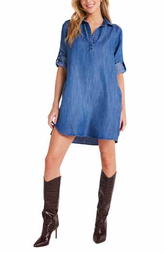 Long Sleeve Tencera Shirtdress