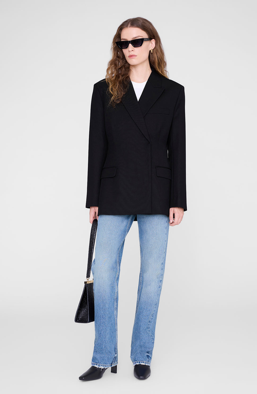 Anine Bing Aretha Blazer In Blue