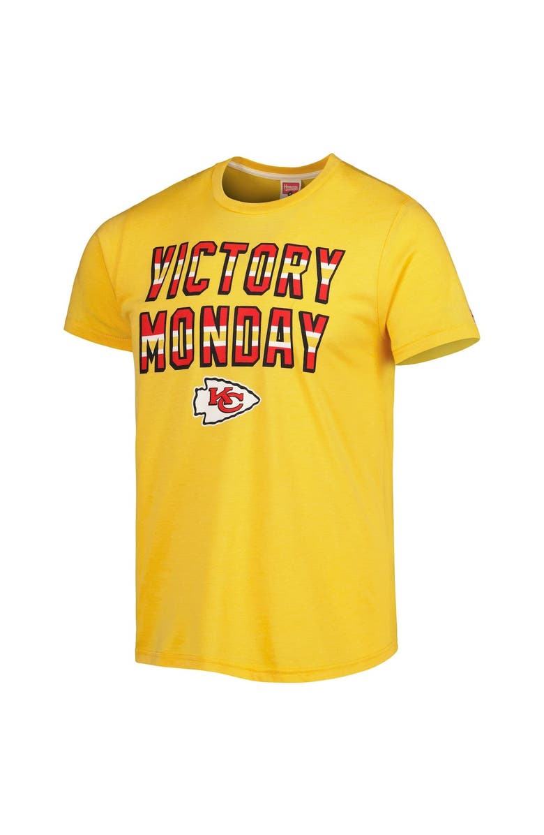 Homage Men's Homage Gold Kansas City Chiefs Victory Monday Tri-Blend T-Shirt, Alternate, color, Gold