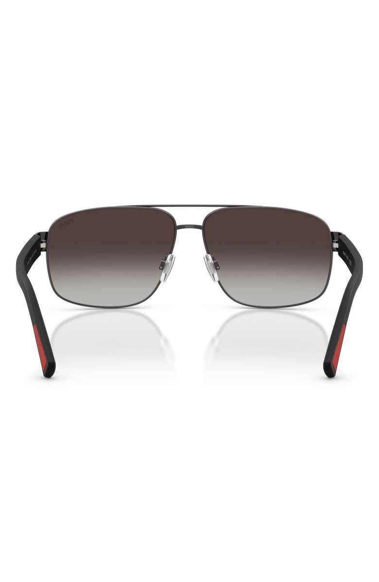 Polo Ralph Lauren 61mm Pilot Sunglasses, Alternate, color, Dark Gunmetal / Light Black