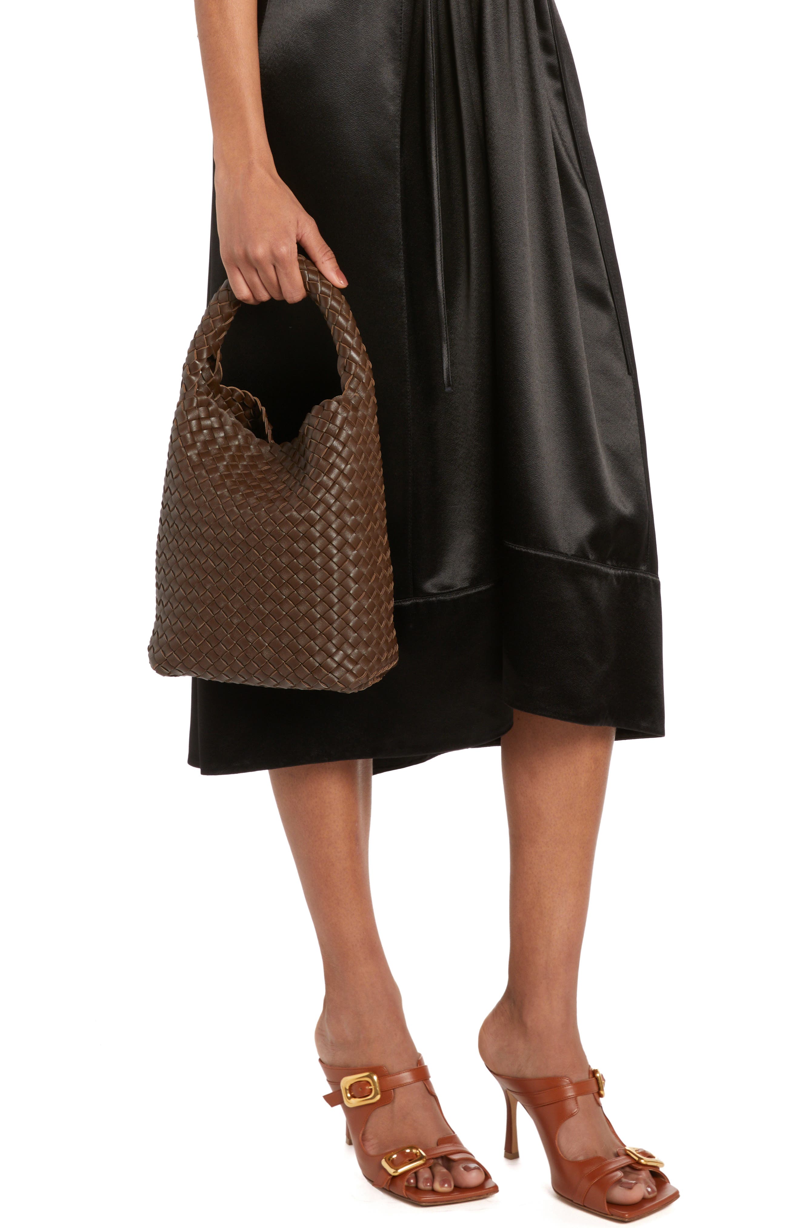 Bottega Veneta Cabat Intrecciato Leather Top Handle Bag, Alternate, color, 2016 Light Brown-Gold