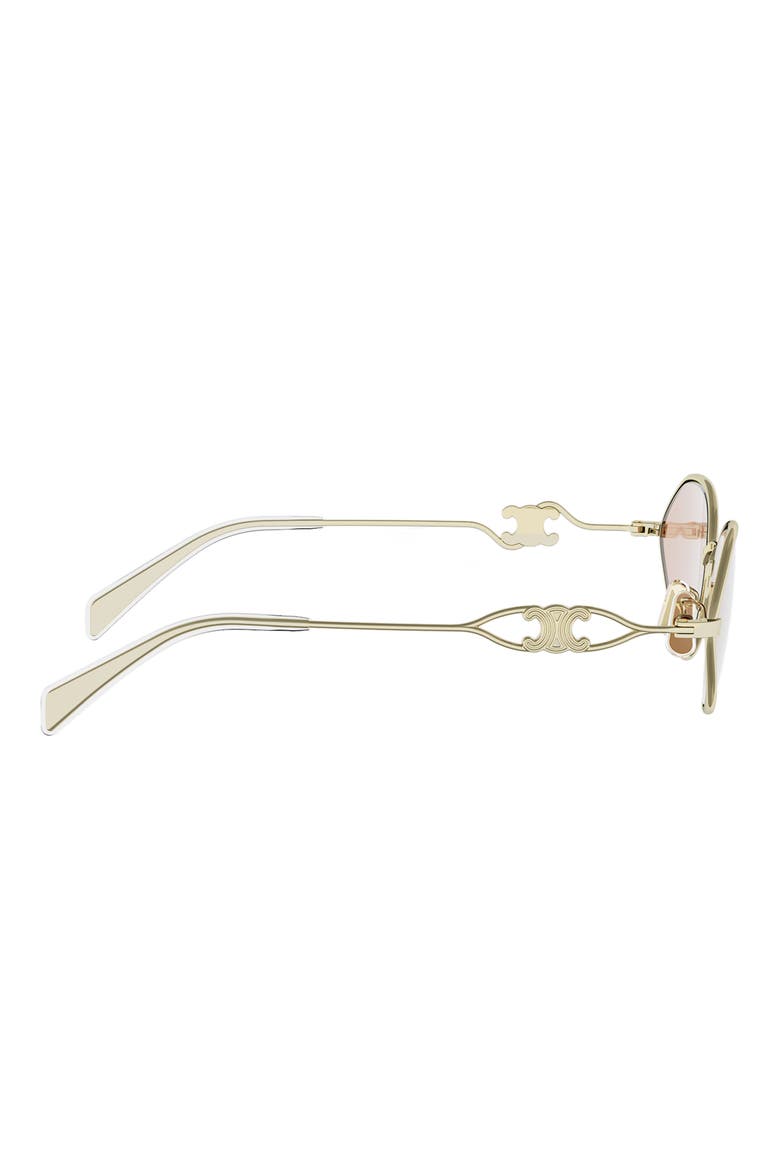 Wired 58mm Almond Sunglasses, Alternate, color, GOLD / BROWN