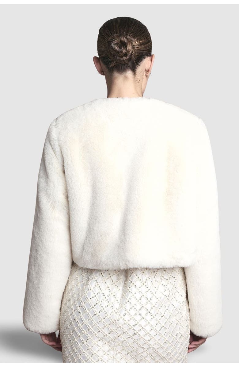 Coast Edge To Edge Faux Fur Coat, Alternate, color, Ivory