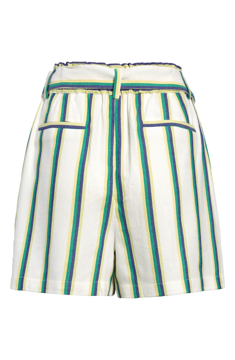 Halogen<sup>®</sup> Belted Stripe Twill Shorts, Alternate, color, 