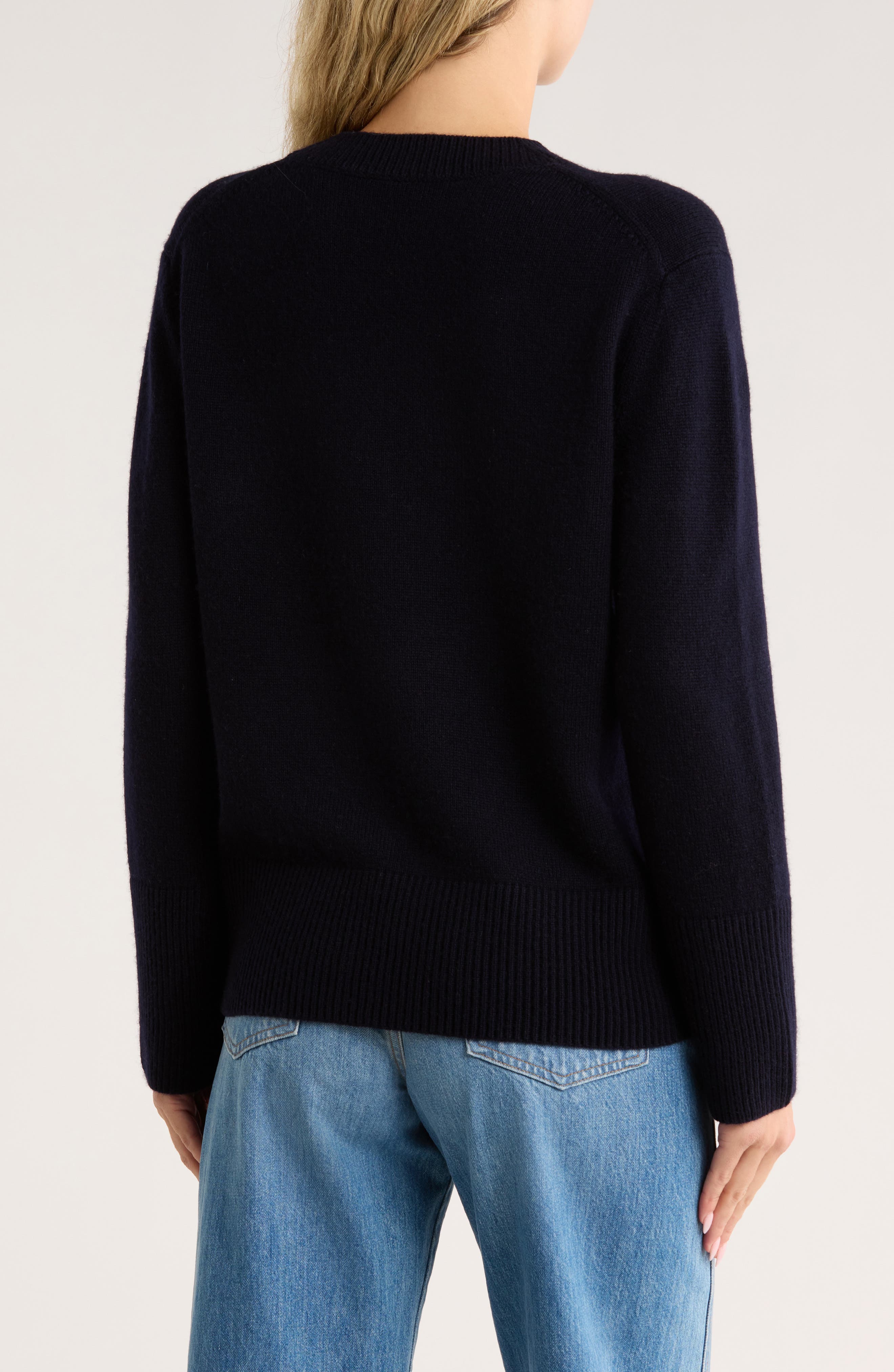 Crewneck Wool & Cashmere Sweater - image 2