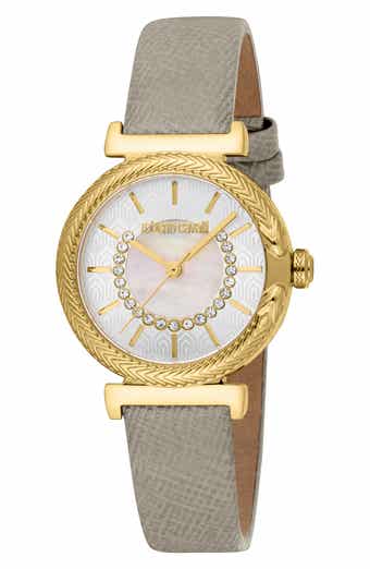 Eclira Leather Strap Watch, 30mm