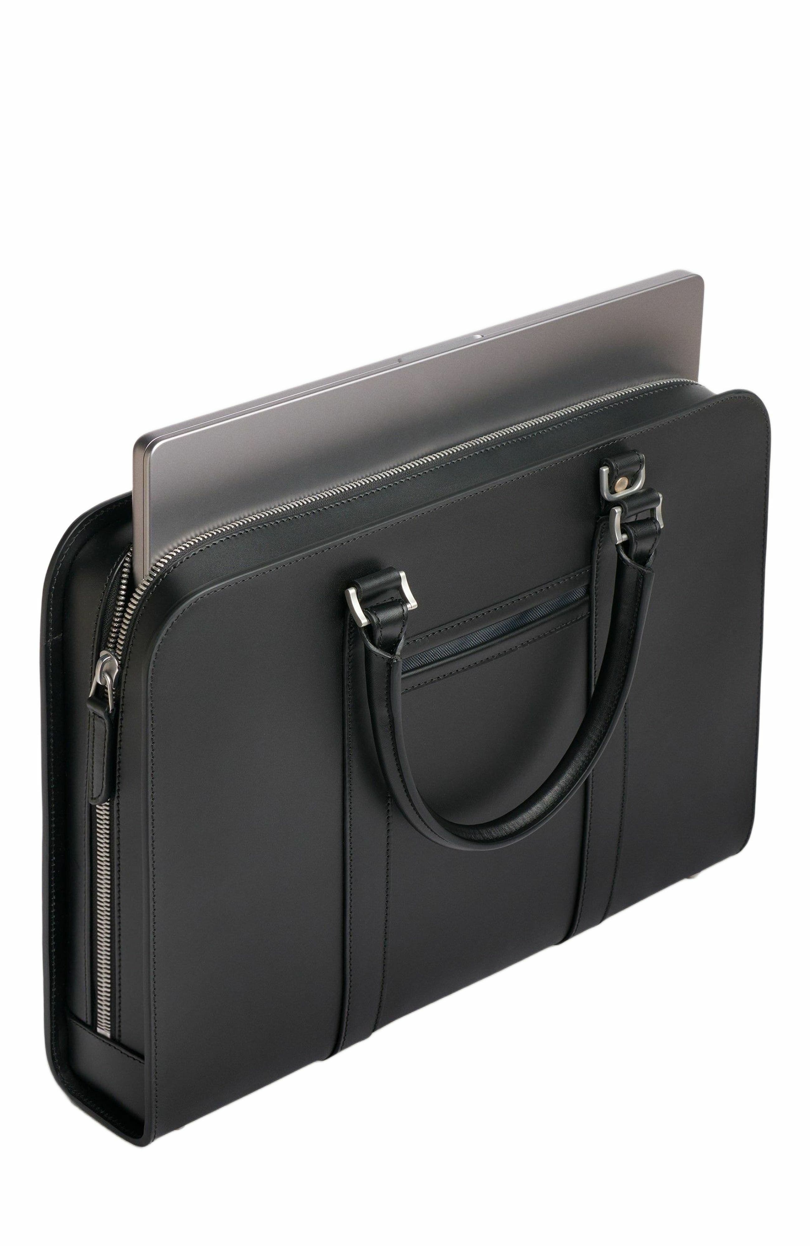 Carl Friedrik Palissy Briefcase, Alternate, color, Black