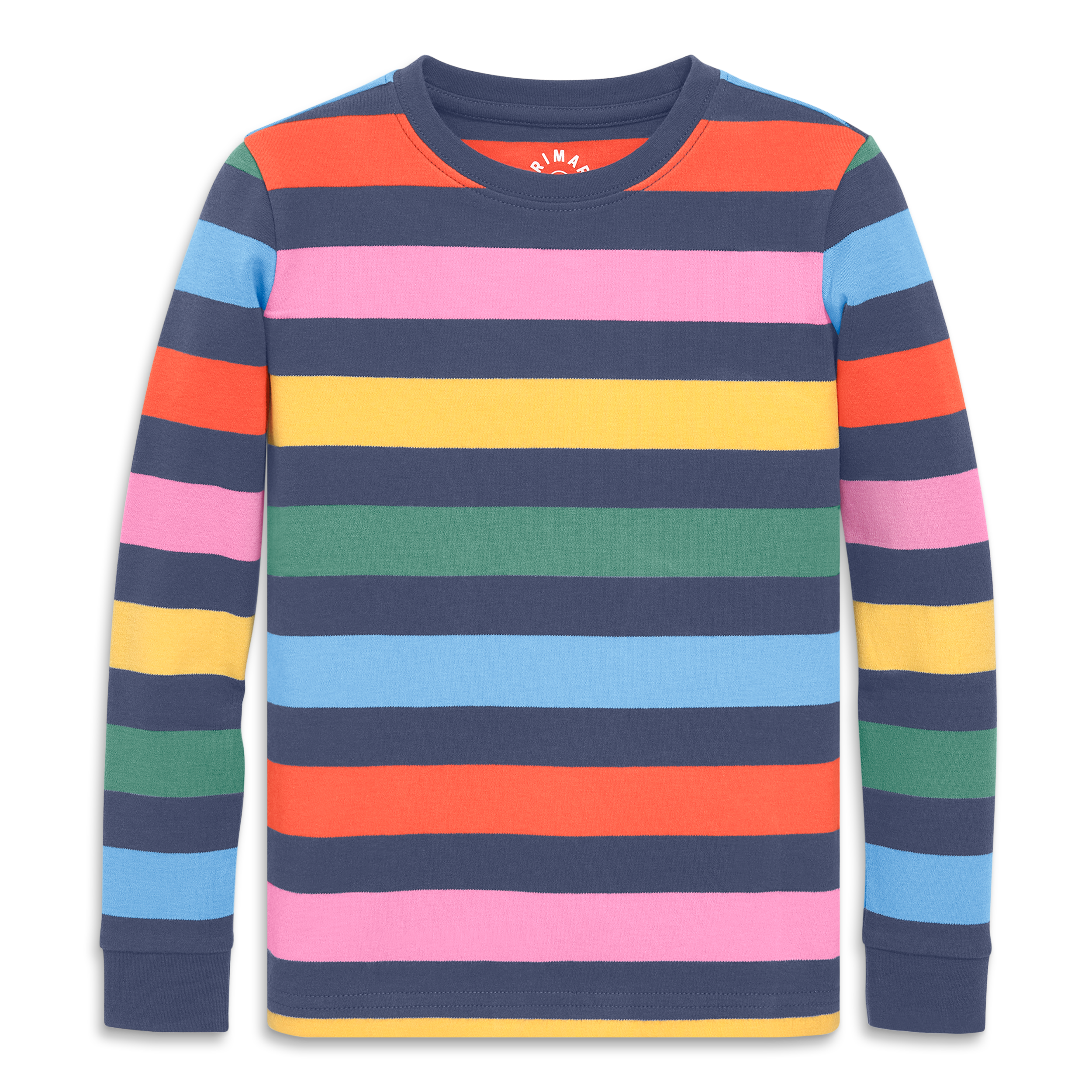 selected Sunwashed Navy Rainbow Stripe