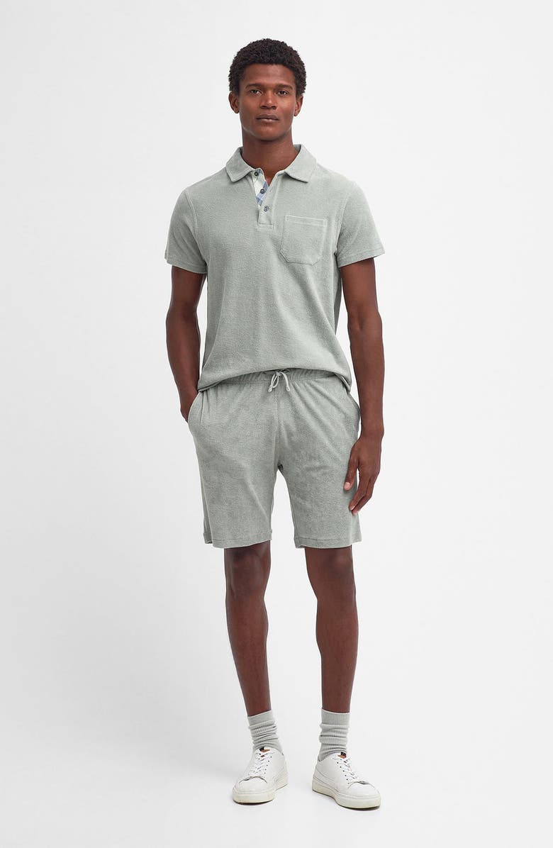 Barbour Cowes Terry Polo, Alternate, color, Forest Fog